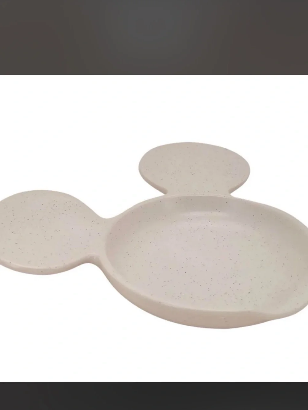 Neutral Mouse-Shaped spoon rest - Soft Cream